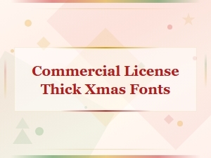 Bold Commercial Thick Christmas Fonts for Holiday Designs